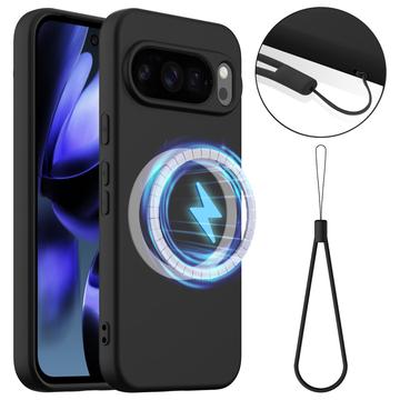 Google Pixel 10 Pro XL Liquid Silikonhülle - MagSafe-kompatibel - Schwarz