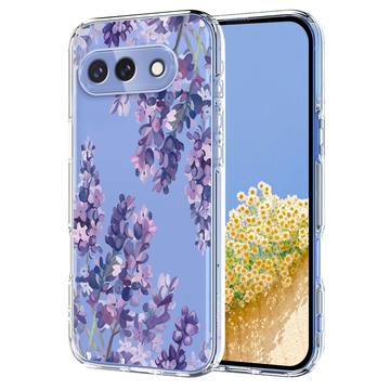 Google Pixel 10a TPU-Hülle mit Blumenmuster - Glyzinie