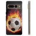 Google Pixel 7 Pro TPU Hülle - Fußball Flamme