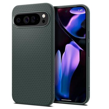 Google Pixel 9 Pro XL Spigen Liquid Air TPU Hülle - Dunkel Grün