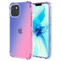 Gradient Stoßfeste iPhone 14 Max TPU Hülle - Blau / Pink