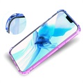 Gradient Stoßfeste iPhone 14 Pro Max TPU Hülle - Blau / Pink