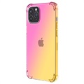 Gradient Stoßfeste iPhone 14 Pro Max TPU Hülle - Pink / Gold