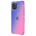 Gradient Stoßfeste iPhone 14 Pro TPU Hülle - Blau / Pink