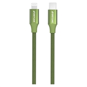 GreyLime 18W Geflochtenes USB-C / Lightning Kabel - MFi-Zertifiziert - 1m