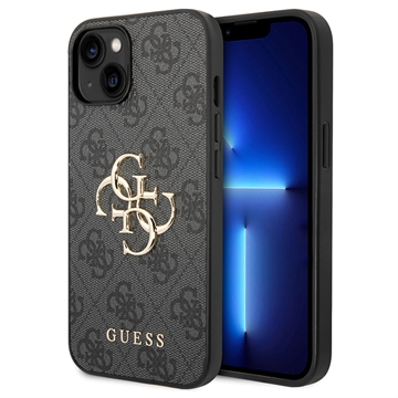 iPhone 15 Plus Guess 4G Big Metal Logo Hybrid Hülle