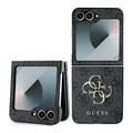 Samsung Galaxy Z Flip6/Z Flip7 FE Guess 4G Big Metal Logo Hybrid Hülle - Schwarz
