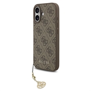 iPhone 17 Guess 4G Charm Hybrid Hülle - MagSafe-kompatibel - Braun