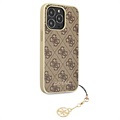 Guess 4G Charms Collection iPhone 13 Pro Max Hybrid Case - Braun