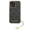 Guess 4G Charms Collection iPhone 13 Pro Max Hybrid Case - Grau