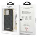 Guess 4G Charms Collection iPhone 13 Pro Max Hybrid Case - Grau