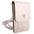 Guess 4G Triangle Logo Smartphone Schultertasche - Pink