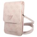 Guess 4G Triangle Logo Smartphone Schultertasche - Pink