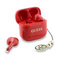Guess Charm True Wireless Ohrhörer mit Glanzeffekt und klassischem Logoaufdruck - Rot
