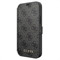 Guess Charms Collection 4G iPhone 12/12 Pro Bookcase - Grau