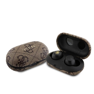 Guess GUTWSP4EGW 4G Metall Logo TWS Kopfhörer (Offene Verpackung - Bulk Befriedigend) - Braun