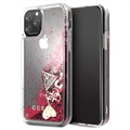 Guess Glitter Collection iPhone 11 Pro Hülle - Himbeere