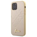 Guess Iridescent Love iPhone 12 Pro Max Hybrid Case - Gold