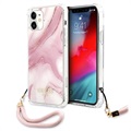 Guess Marble Collection iPhone 12 Mini Hülle mit Handschlaufe