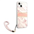 Guess Marble Collection iPhone 13 Mini Hülle mit Handschlaufe