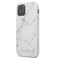 Guess Marble Collection iPhone 12 Pro Max Hybrid Hülle - Weiß
