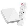 H96 Max H313 4K Ultra HD Android TV Box mit Sprachfernbedienung - Weiß