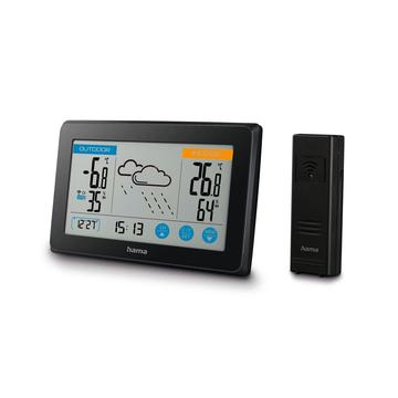 Hama Touch Wetterstation mit drahtlosem Außensensor - Schwarz