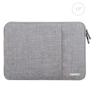 Haweel 3-Lagen Oxford stoßfeste Laptop-Hülle - 11" - Grau