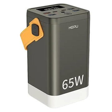 Hepu XXL HP211 60000mAh Powerbank mit 2xUSB-C PD, 4xUSB-A - 65W - Schwarz