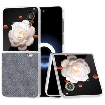 Honor Magic V Flip Strass Textur Hybrid Hülle - Grau