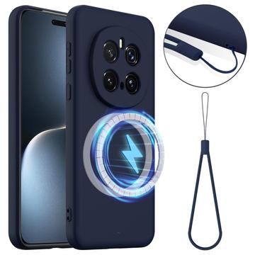 Honor Magic7 Pro Liquid Silikonhülle - MagSafe-kompatibel - Dunkel Blau