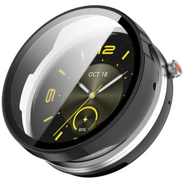 Honor Watch Fit Elegant Kunststoff Hülle mit Panzerglas - Schwarz