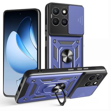 Honor X8c Drehring-Hybrid Hülle mit Kameraschutz - Blau