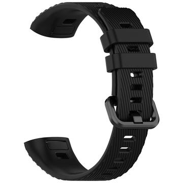 Huawei Band 4 Pro/3 Pro Soft Silikonarmband - Schwarz