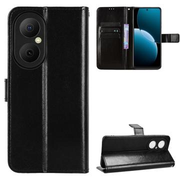Huawei Enjoy 80 Wallet Hülle mit Ständer - Schwarz