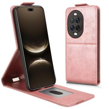 Huawei Nova 14 Pro Vertikal Flip Hülle mit Ständer - Roségold