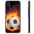 Huawei Nova 5T Schutzhülle - Fußball Flamme