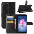 Huawei P Smart Wallet Schutzhülle mit Magnetverschluss - Schwarz