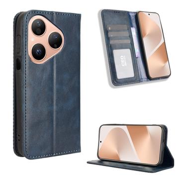 Huawei Pura 80 Retro Wallet Schutzhülle mit Magnetverschluss