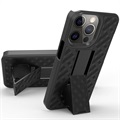 iPhone 13 Pro Hybrid Hülle mit Gürtelclip - Schwarz