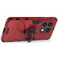 OnePlus 10 Pro Hybrid Case mit Ringhalterung - Rot