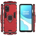 OnePlus 8T Hybrid Hülle mit Ringhalter - Rot