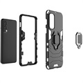 OnePlus Nord 2 5G Hybrid Case mit Ringhalterung - Schwarz