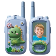 JK200 Kinder-Video-Walkie-Talkie mit Kamera - 2 Stück.