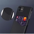 KSQ iPhone 11 Hülle mit Kartenfach - Schwarz