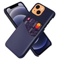 KSQ iPhone 13 Hülle mit Kartenhalter - Blau