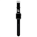 Karl Lagerfeld Ikonik Apple Watch 7/SE/6/5/4/3/2/1 Armband - 45mm/44mm/42mm - Schwarz