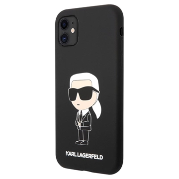 Karl Lagerfeld Ikonik iPhone 11 Silikonhülle - Schwarz