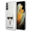 Karl Lagerfeld Karl's Head Samsung Galaxy S21+ 5G Cover - Durchsichtig