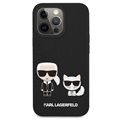 Karl Lagerfeld Karl & Choupette iPhone 13 Pro Max Silikonhülle - Schwarz